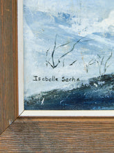 Load image into Gallery viewer, Beautiful Christmas Winter Landscape Oil Painting Snowy Landscape Signed Isabella
