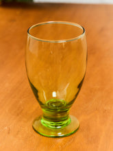 Load image into Gallery viewer, Cristar Copa Lexington Lime Green Footed Glasses Water Wine Goblets
