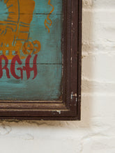 Load image into Gallery viewer, Portrait of Charles A. Lindbergh Pioneer of the Air 1927 Painted Sign
