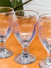 Load image into Gallery viewer, Libbey Coastal Wave Ocean Blue Goblets
