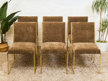 Load image into Gallery viewer, Milo Baughman Vintage Dining Chairs in Cocoa Brown Set of 6
