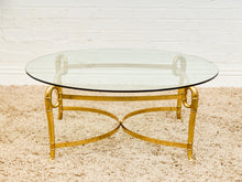 Load image into Gallery viewer, French Brass Regency Coffee Table
