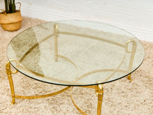 Load image into Gallery viewer, French Brass Regency Coffee Table
