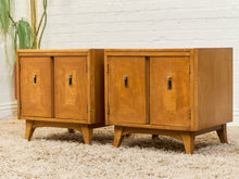Load image into Gallery viewer, Pair of Double Door Mid Century Nightstands
