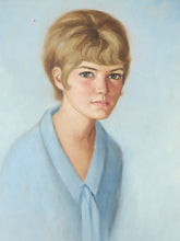 Load image into Gallery viewer, French Vintage Oil Painting Portrait
