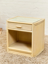 Load image into Gallery viewer, Bamboo Vintage Pair of Nightstands
