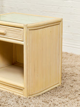 Load image into Gallery viewer, Bamboo Vintage Pair of Nightstands
