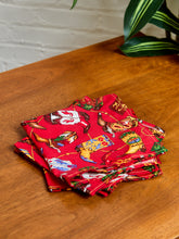 Load image into Gallery viewer, Vintage Red Cowboy Napkins
