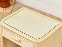 Load image into Gallery viewer, Bamboo Vintage Pair of Nightstands
