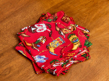 Load image into Gallery viewer, Vintage Red Cowboy Napkins
