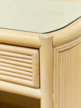 Load image into Gallery viewer, Bamboo Vintage Pair of Nightstands

