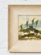 Load image into Gallery viewer, Waikiki Bay Landscape gouache Painting Signed #1
