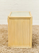 Load image into Gallery viewer, Bamboo Vintage Pair of Nightstands
