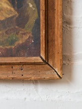 Load image into Gallery viewer, Moody Landscape Oil Painting with Mountain Waterfall and Bear
