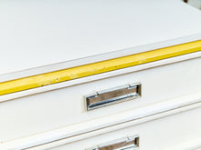 Load image into Gallery viewer, Yellow and White as Found Dresser
