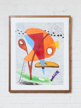 Load image into Gallery viewer, Geometrical Abstraction Gouache by Christopher Mark Brennan
