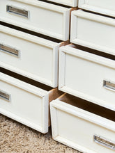 Load image into Gallery viewer, Yellow and White as Found Dresser
