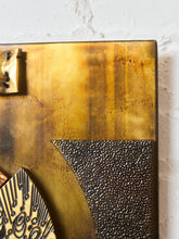 Load image into Gallery viewer, 1970s Mixed Metal Brutalist Geometric Wall Sculpture

