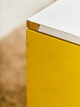 Load image into Gallery viewer, Yellow and White as Found Dresser
