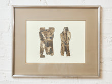 Load image into Gallery viewer, Mid Century Abstract Figures by John Lee Lithograph
