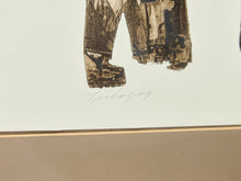 Load image into Gallery viewer, Mid Century Abstract Figures by John Lee Lithograph
