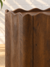 Load image into Gallery viewer, Eden Sculptural Mango Wood Credenza in Natural Brown
