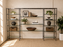 Load image into Gallery viewer, Industrial Vintage Shelving with Glass
