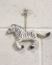 Load image into Gallery viewer, Wooden Zebra Ornament
