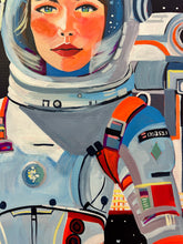 Load image into Gallery viewer, Space Girl #10 Painting by Jean Bradley
