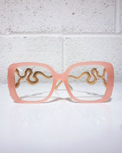 Load image into Gallery viewer, Pink Glasses with Snake Temples
