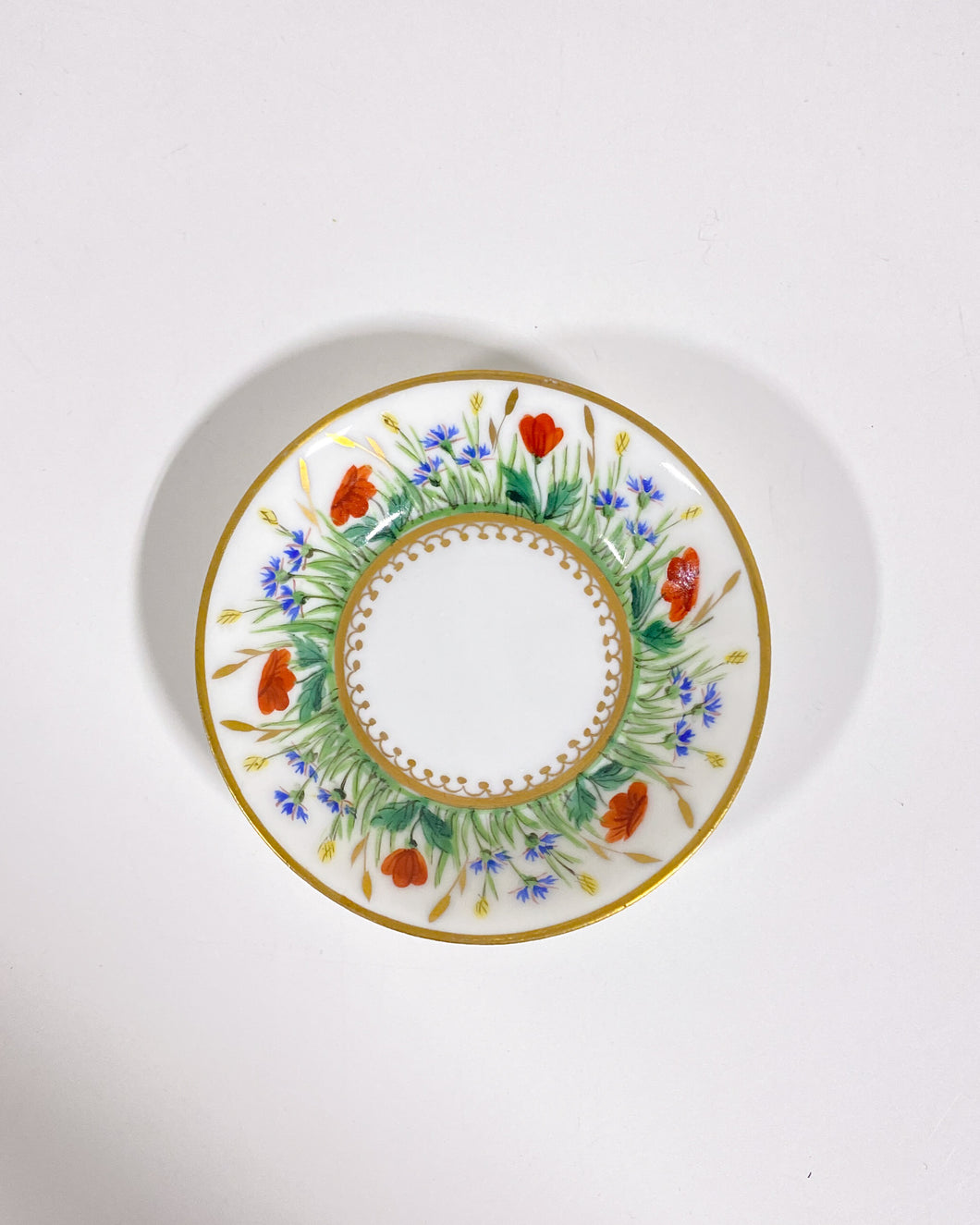 Mini Porcelain Floral Plate - Made in France