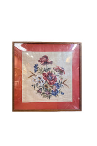 Vintage Framed Needlepoint