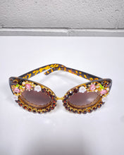 Load image into Gallery viewer, Jeweled Cat Eye Tortoise Sunnies
