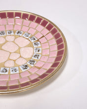 Load image into Gallery viewer, Vintage Round Pink Mosaic Catchall

