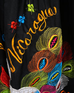 Black Embroidered Nicaragua Dress