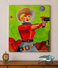 Load image into Gallery viewer, Space Girl #5 Painting by Jean Bradley

