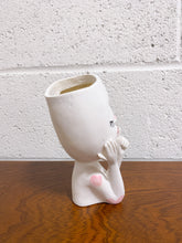 Load image into Gallery viewer, Shhh Planter - White
