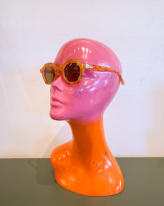 Amber Hexagonal Sunglasses