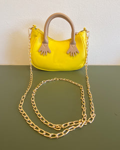 She’s a Little Handsy Yellow Purse