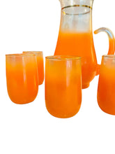 Load image into Gallery viewer, Ombre Orange Pitcher and Tumbler Set
