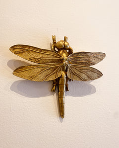 Gold Dragonfly Wall Hanging