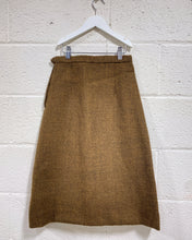 Load image into Gallery viewer, Vintage Brown Wool Skirt
