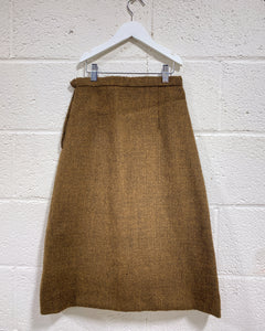 Vintage Brown Wool Skirt