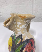 Load image into Gallery viewer, Vintage Toledo Hand Painted Mini Pitcher with Lava Glaze
