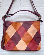 Load image into Gallery viewer, Leather Patchwork Purse in Reds
