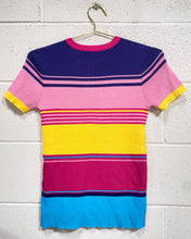 Load image into Gallery viewer, Multi-color Knit Striped Blouse (M)
