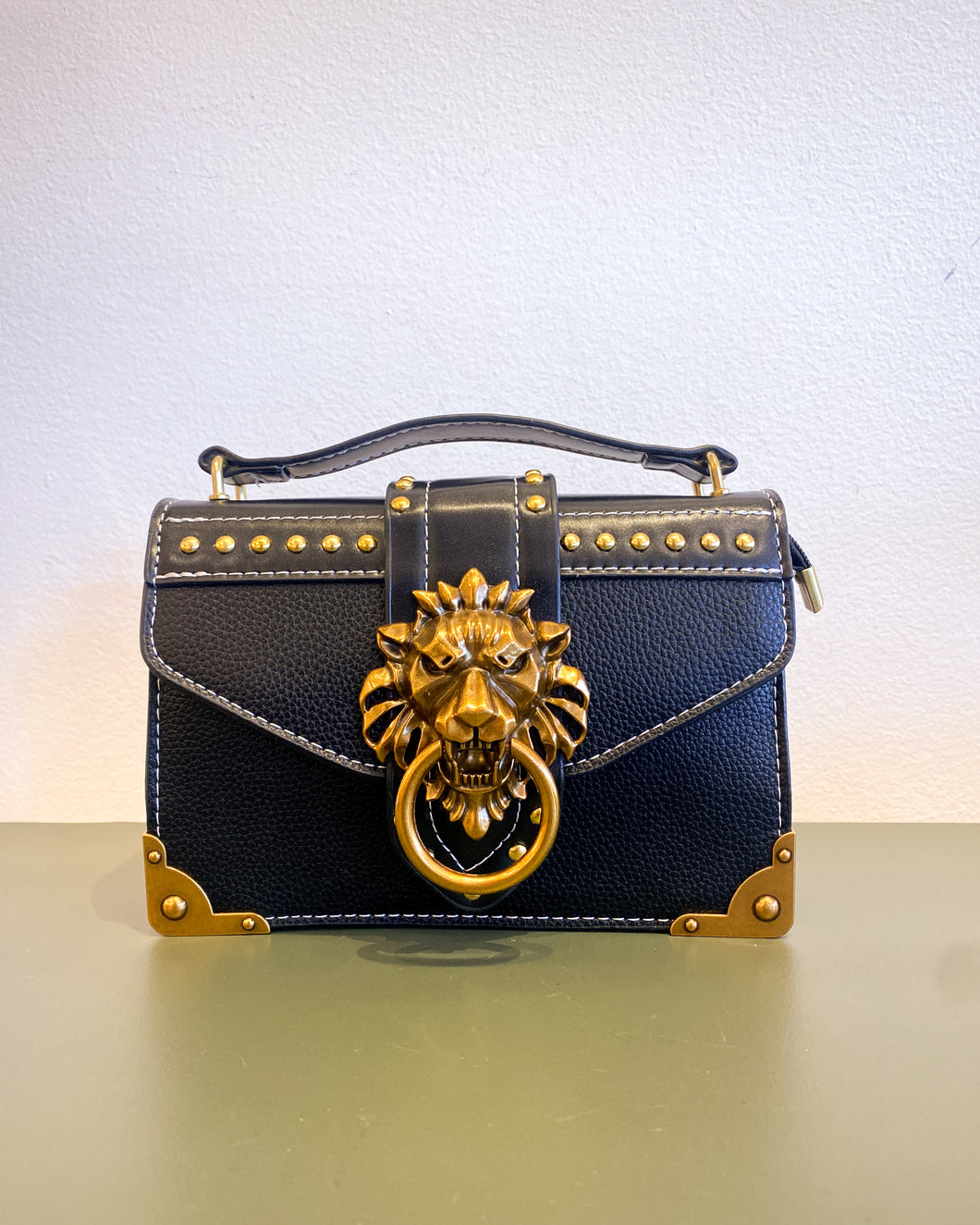 Black Lion Head Purse