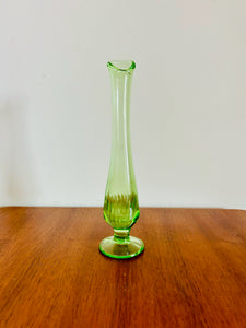 Uranium Glass Stem Vase