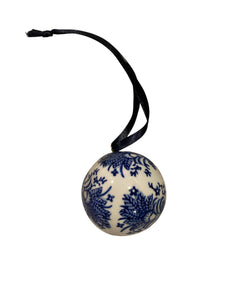 Blue and White Bouquet of Flowers Christmas Decoration