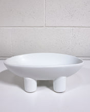 Load image into Gallery viewer, Footed Ceramic Ovular Fruit Bowl
